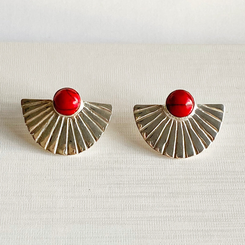 Madrid Earring - Red Turquoise